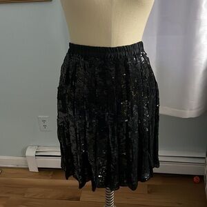 Scala Silk Sequin Fully Lined Skirt size PS